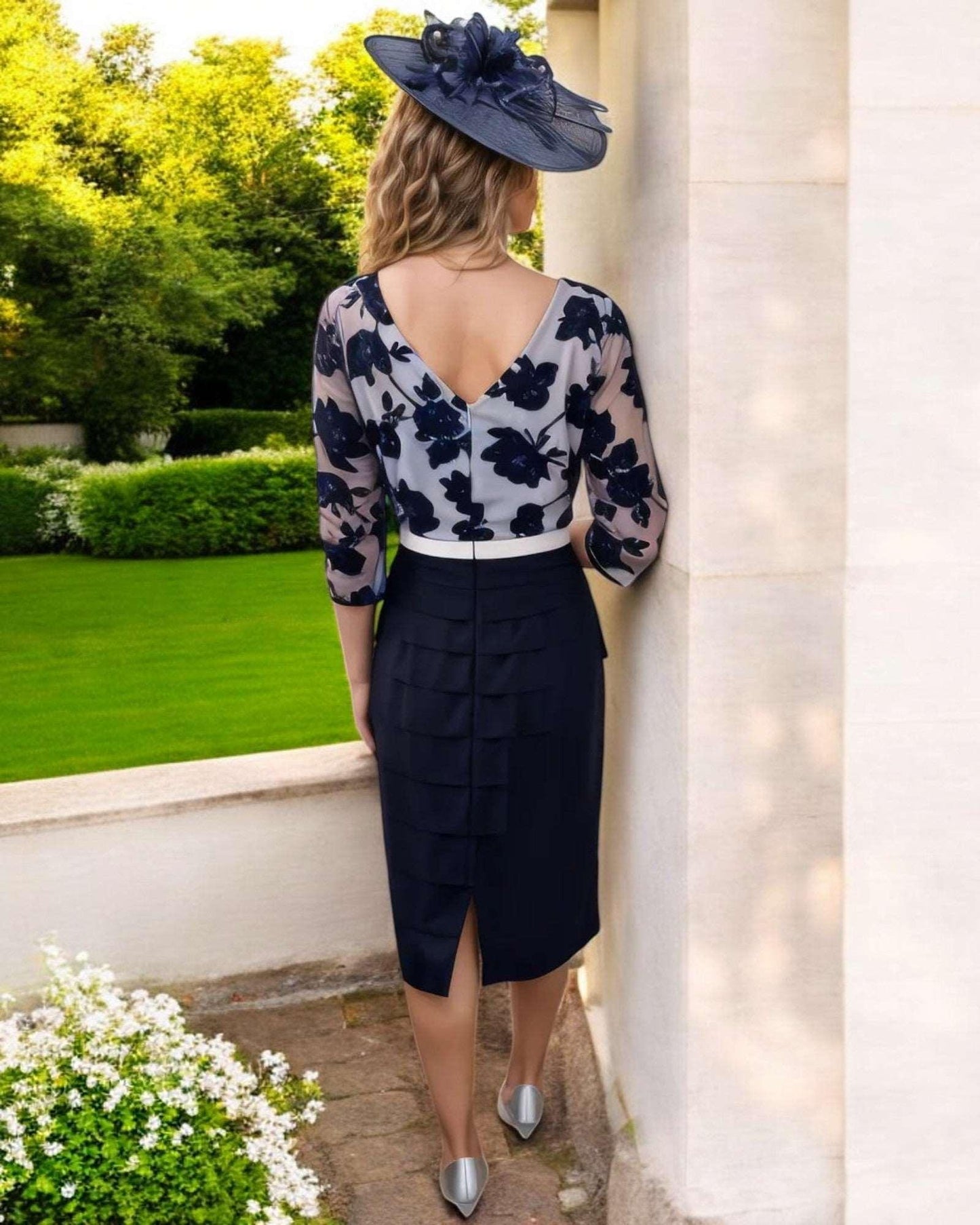 Condici Dress & Jacket Navy 71062N - Signature Dress