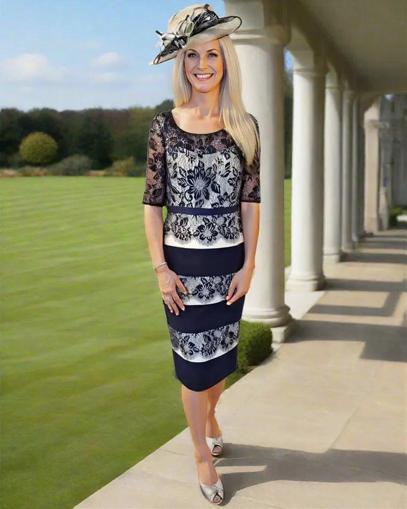 Condici Dress Lime Sorbet / Navy 70903 - Signature Dress