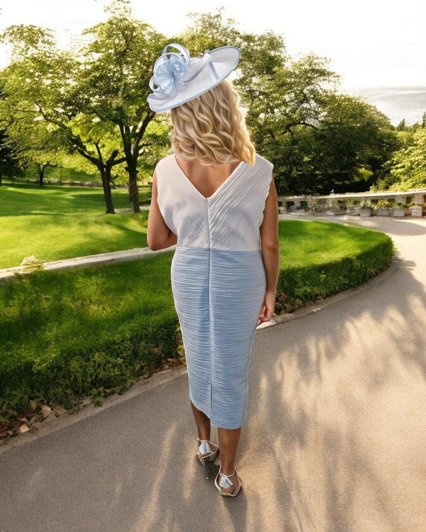 Condici Dress & Jacket 71099C Cerulean - Signature Dress