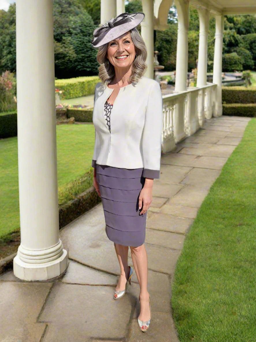 Condici Dress & Jacket 71076 Grey - Signature Dress