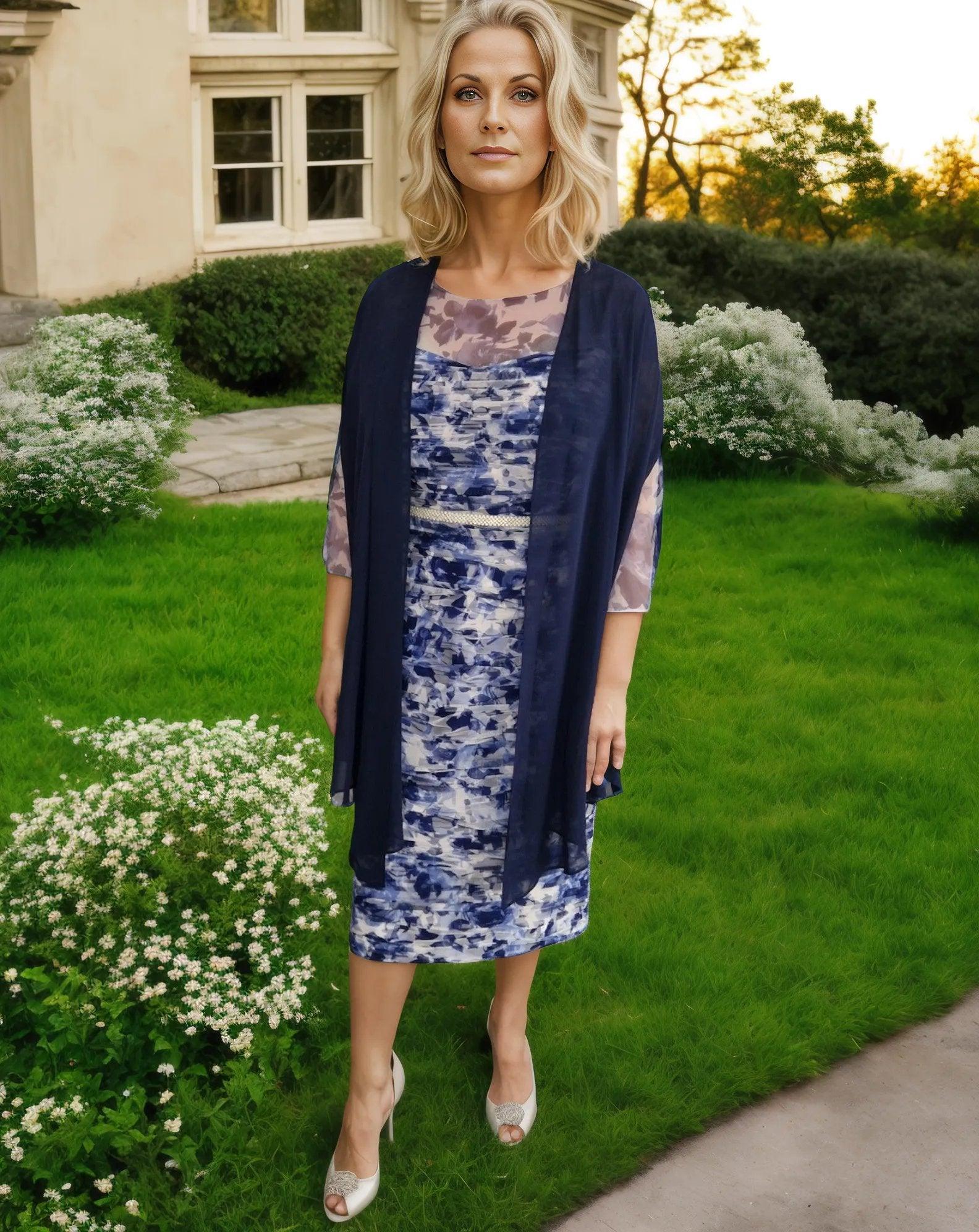 Condici Dress & Jacket Navy 71090 - Signature Dress