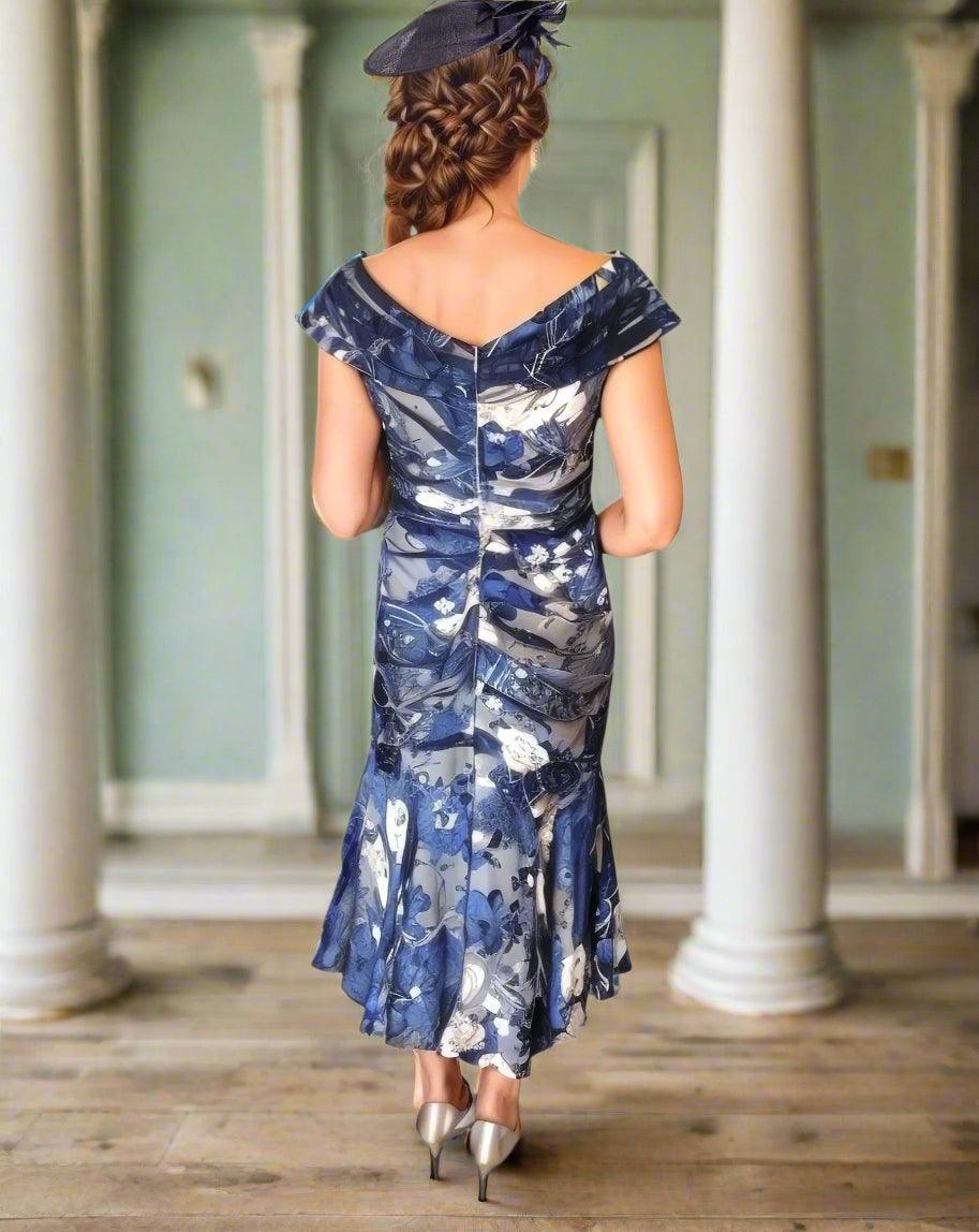 John charles Dress 27046 Navy - Signature Dress