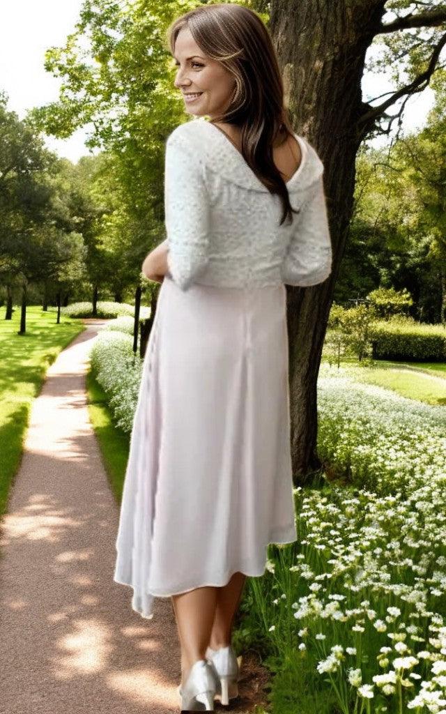 Lizabella Dress Blush chiffon 2364 - Signature Dress