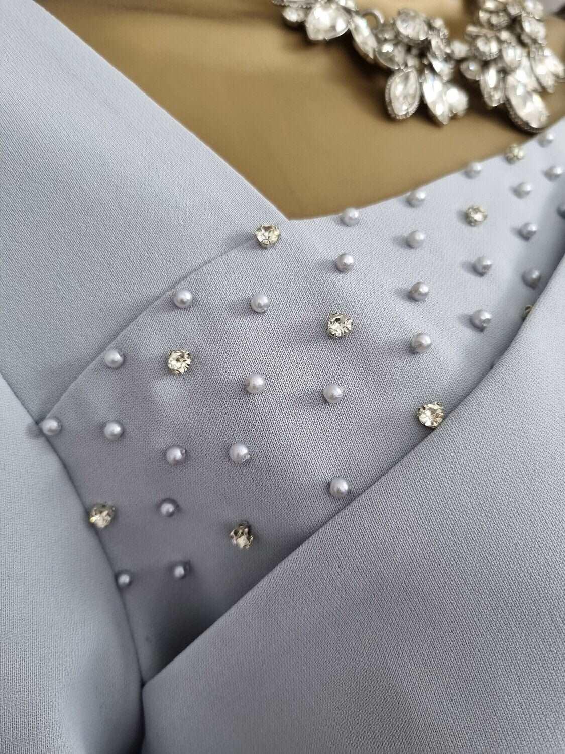 Lizabella Dress Silver 2472 - Signature Dress