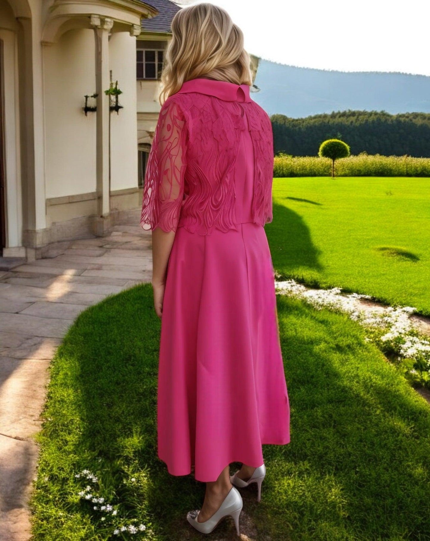 Lizabella Dress Pink 7221 - Signature Dress