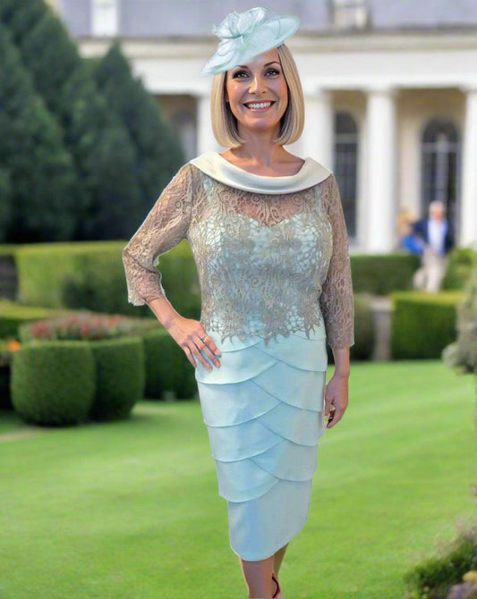 Couture Club Dress 4G182 Aqua - Signature Dress