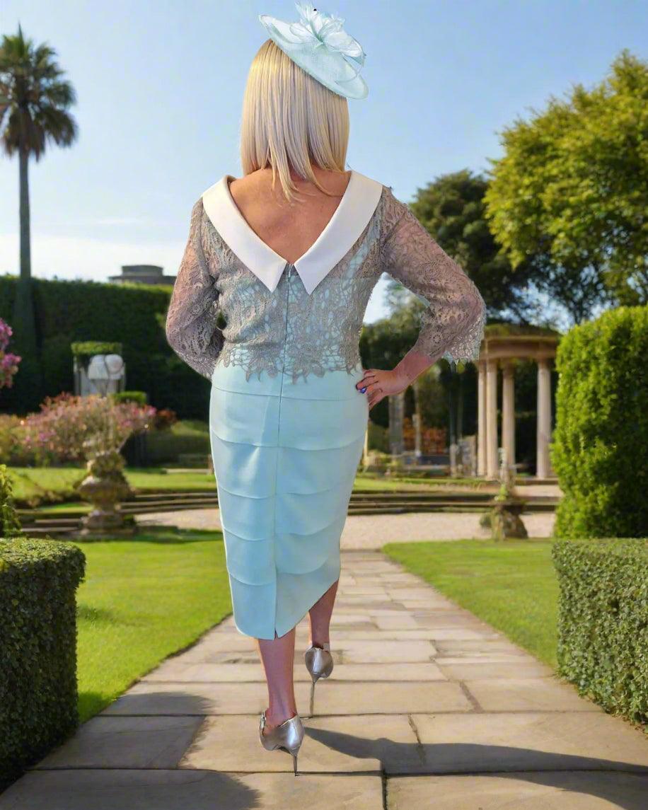 Couture Club Dress 4G182 Aqua - Signature Dress