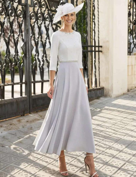 Couture Club Dress Silver Ivory 5G1F5 - Signature Dress