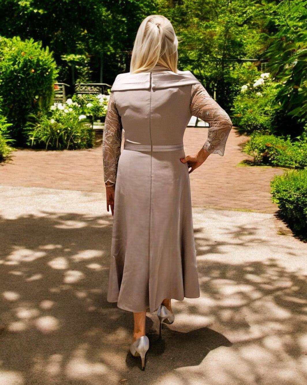 Couture Club Dress Taupe 4G100 - Signature Dress