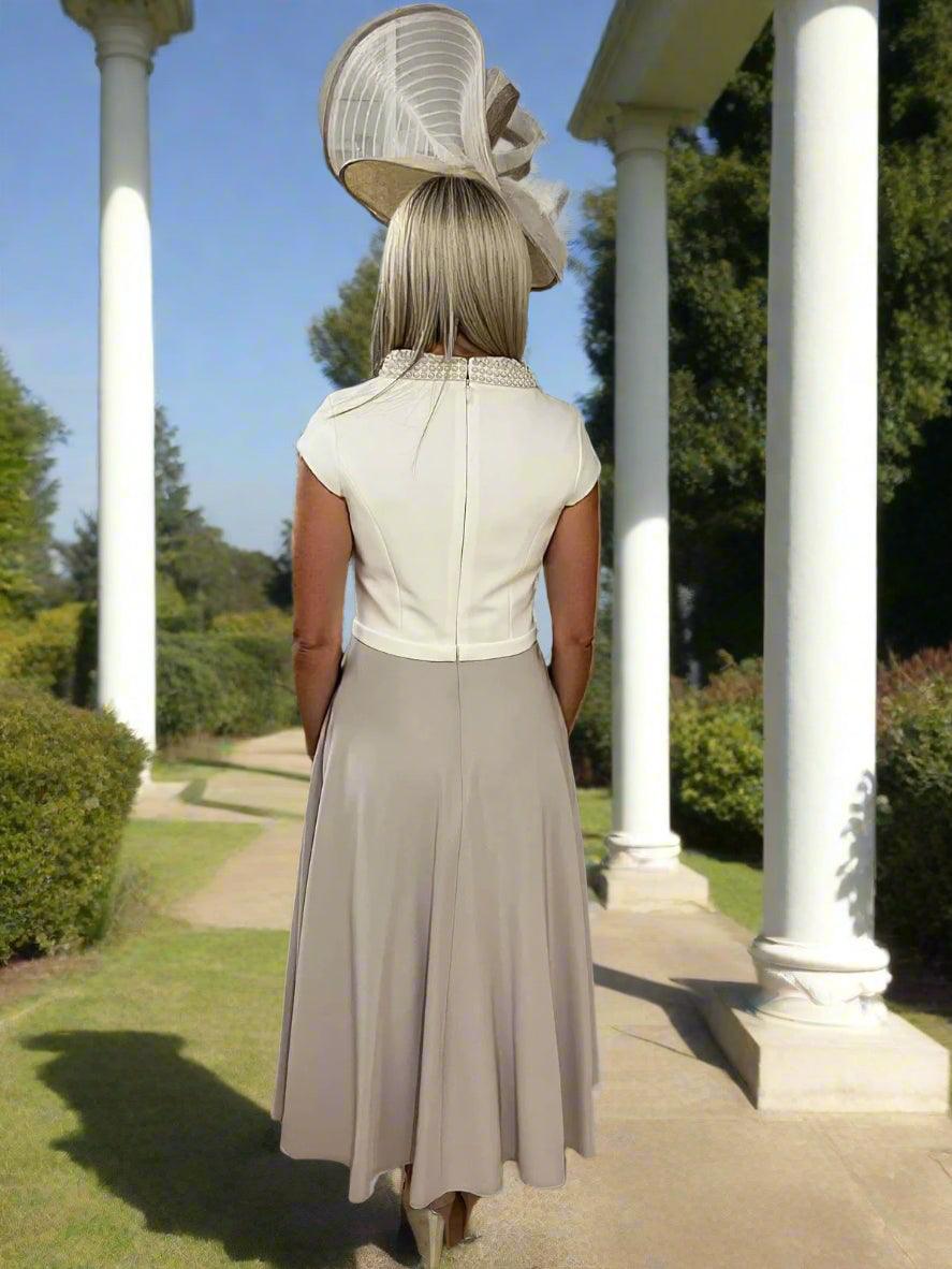 Veni Infantino Dress Taupe 29341 - Signature Dress