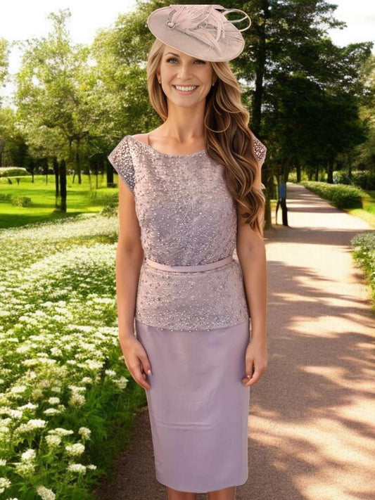 Veni Infantino Dress 991124 Mauve - Signature Dress