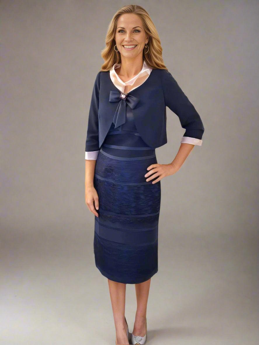 Veni Infantino Dress & Jacket Navy 991118 - Signature Dress