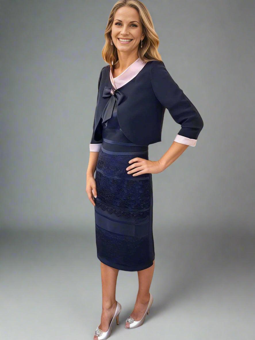 Veni Infantino Dress & Jacket Navy 991118 - Signature Dress