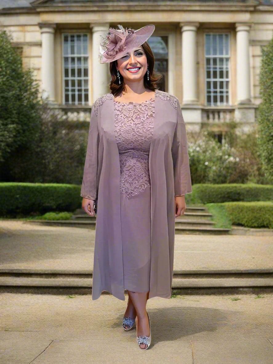 Veromia Dress & Jacket Dusty lilac DU434 - Signature Dress