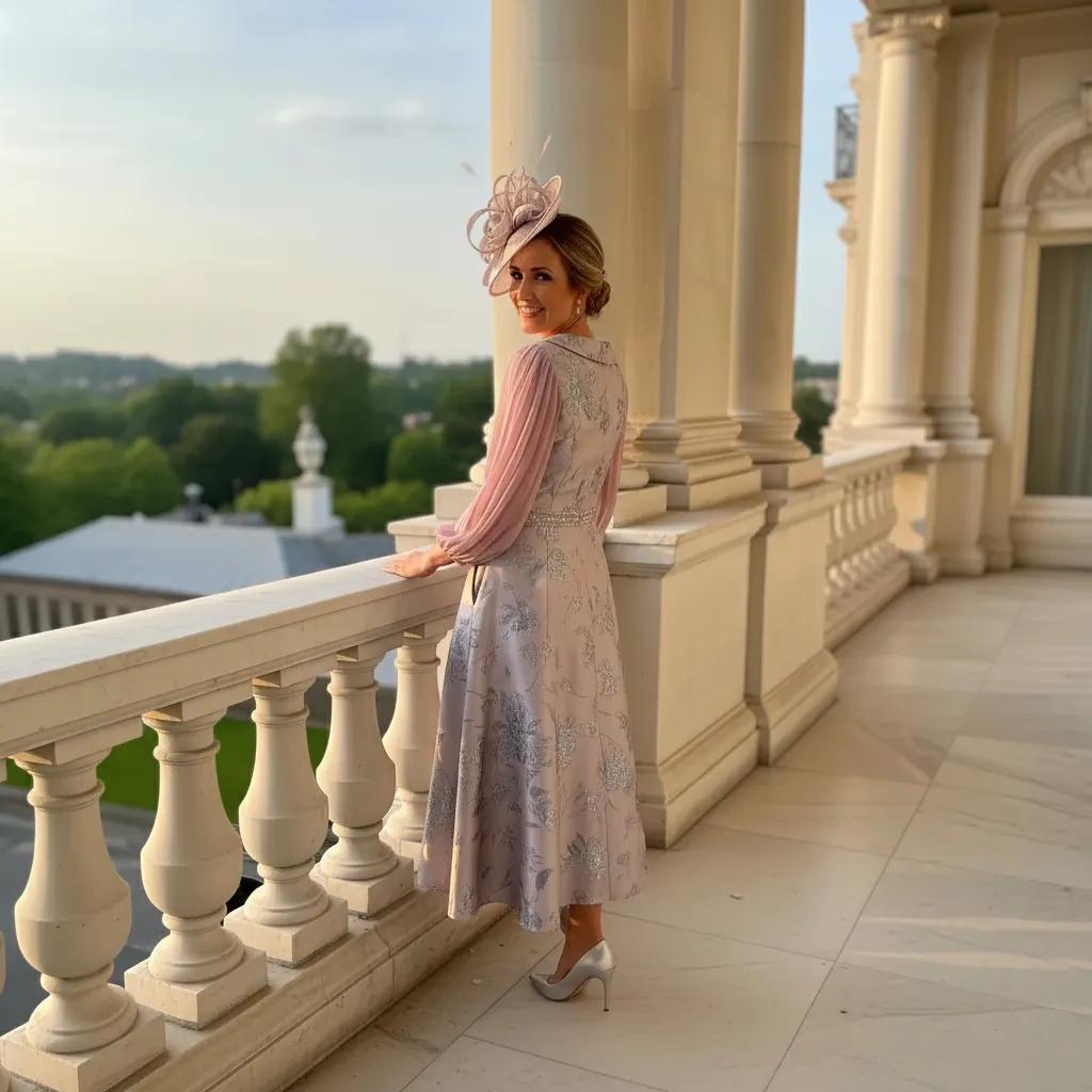 Lizabella 2809 lilac Mother of the Bride dress with elegant fitted silhouette and flattering occasion wear styling.