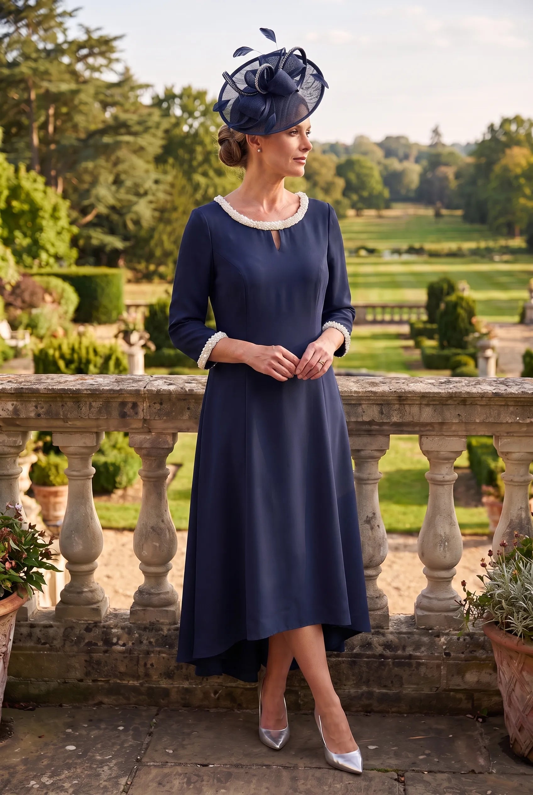 mother of the bride navy blue dress – Lizabella 2583 elegant quinceanera ball gowns Long Sleeves Two Pieces Men's US Size:10.5