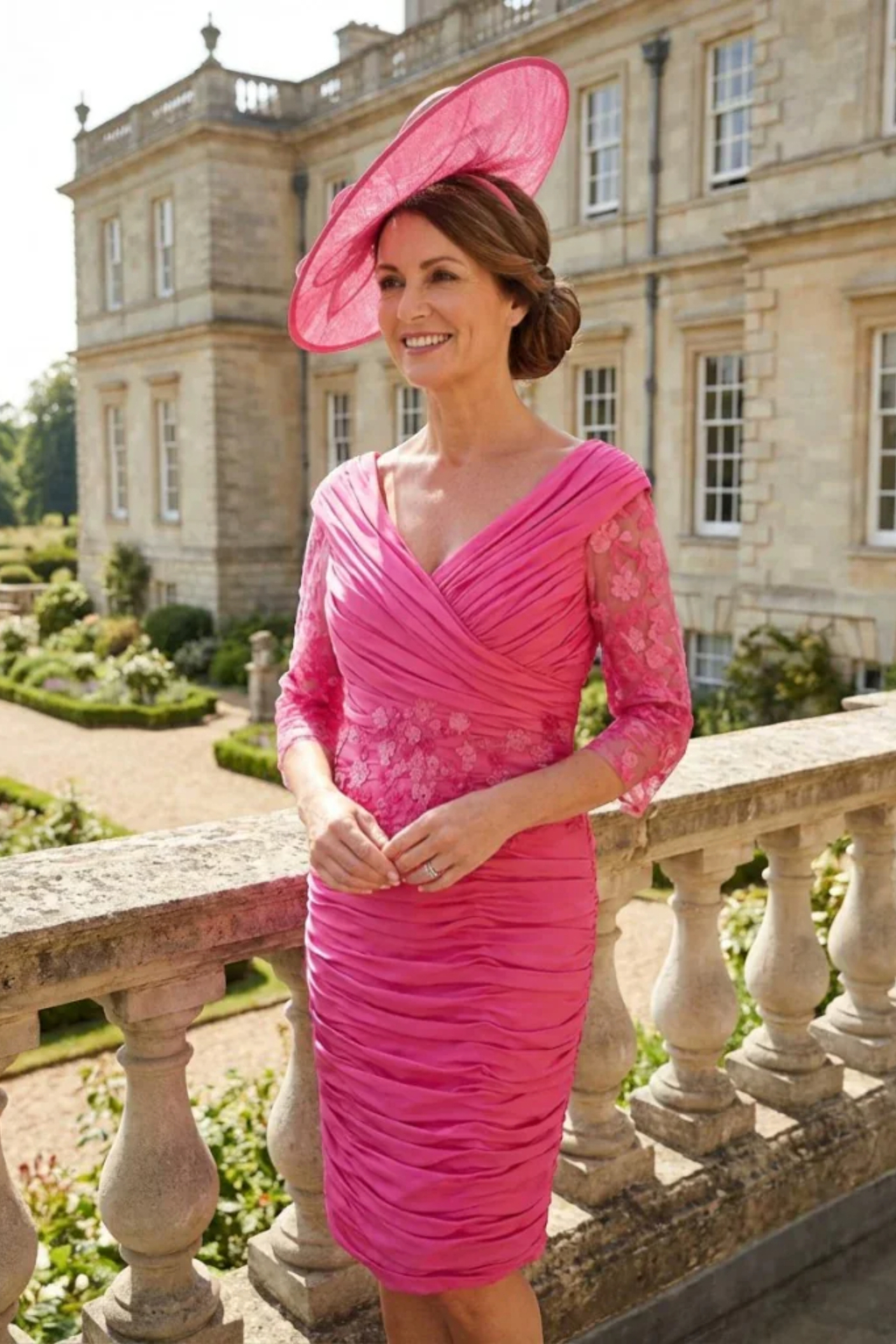 ispirato pink mother of the bride dress