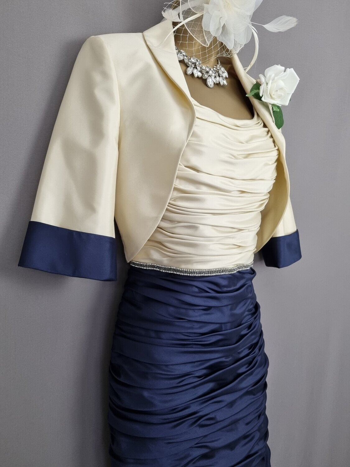 Ispirato Dress and Jacket Navy ISF903 - Signature Dress