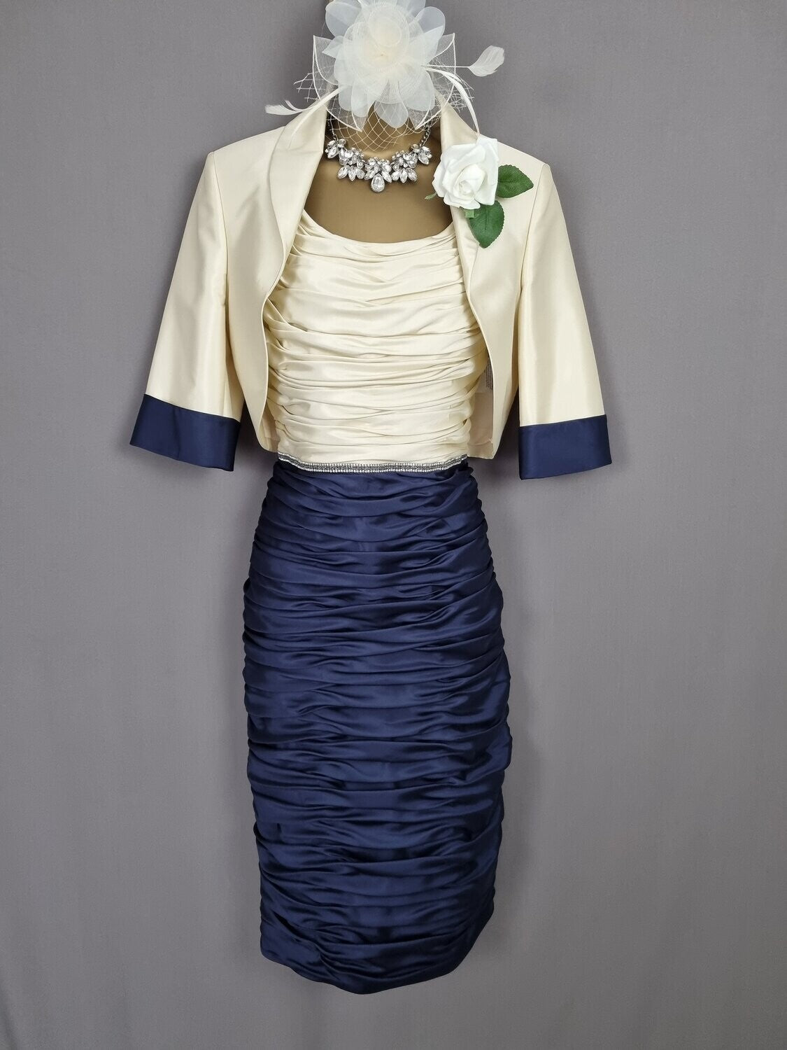 Ispirato Dress and Jacket Navy ISF903 - Signature Dress