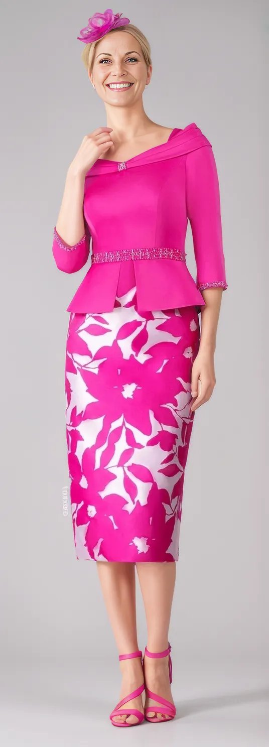 Gino Cerruti Dress Fushia 3158J - Signature Dress