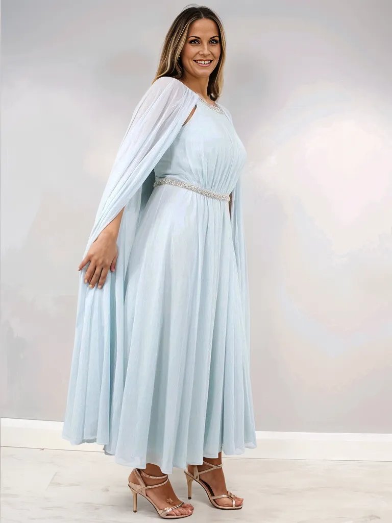 Veni Infantino Dress and Cape Crystal Blue 991711 - Signature Dress