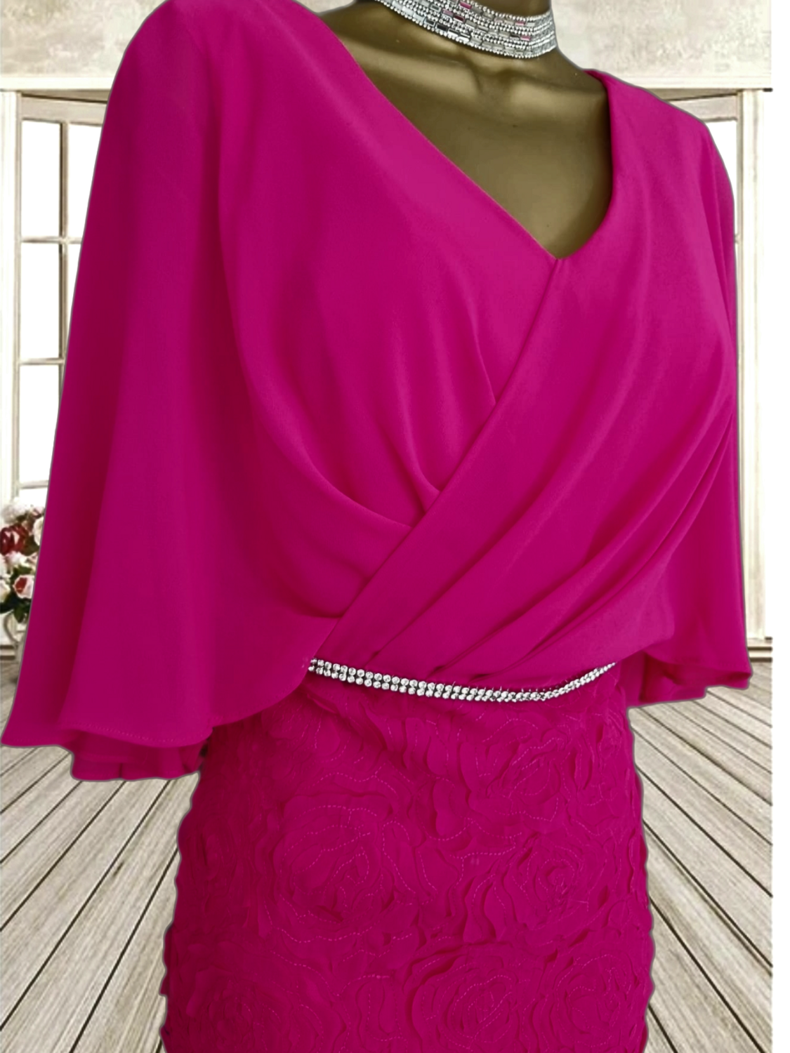 Veromia Dress Pink VO653 - Signature Dress