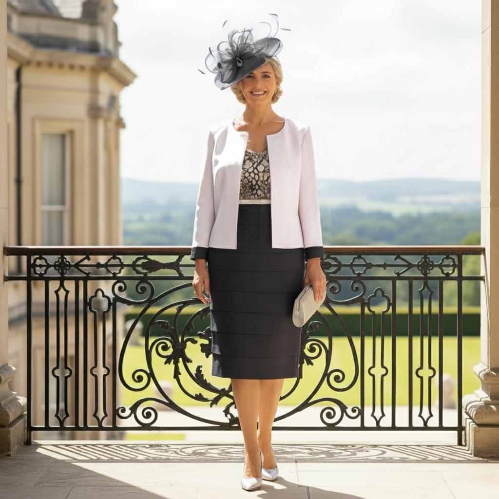 Condici Dress & Jacket 71076 Grey - Signature Dress