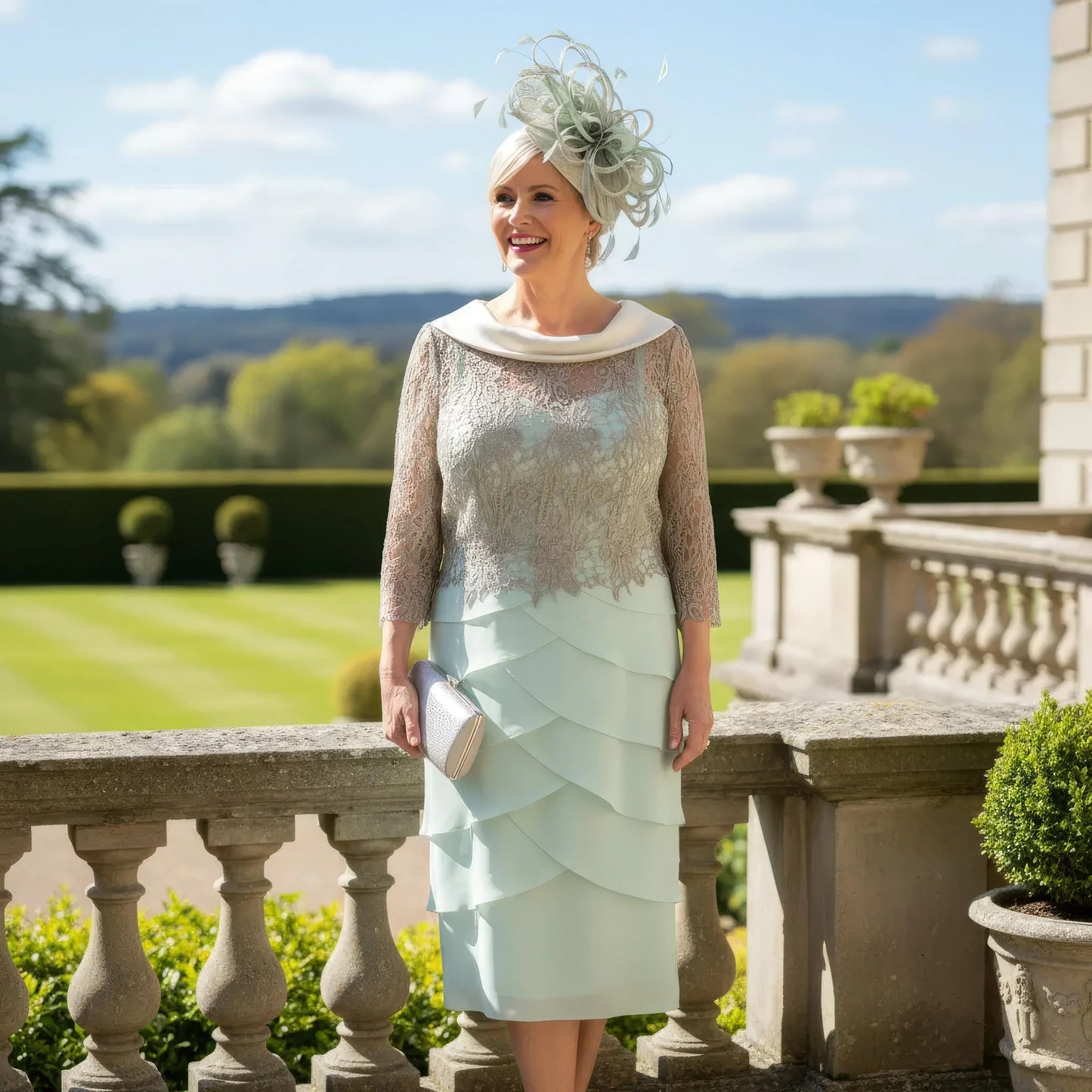 Couture Club 4G182 mother of the bride dress with sleeves