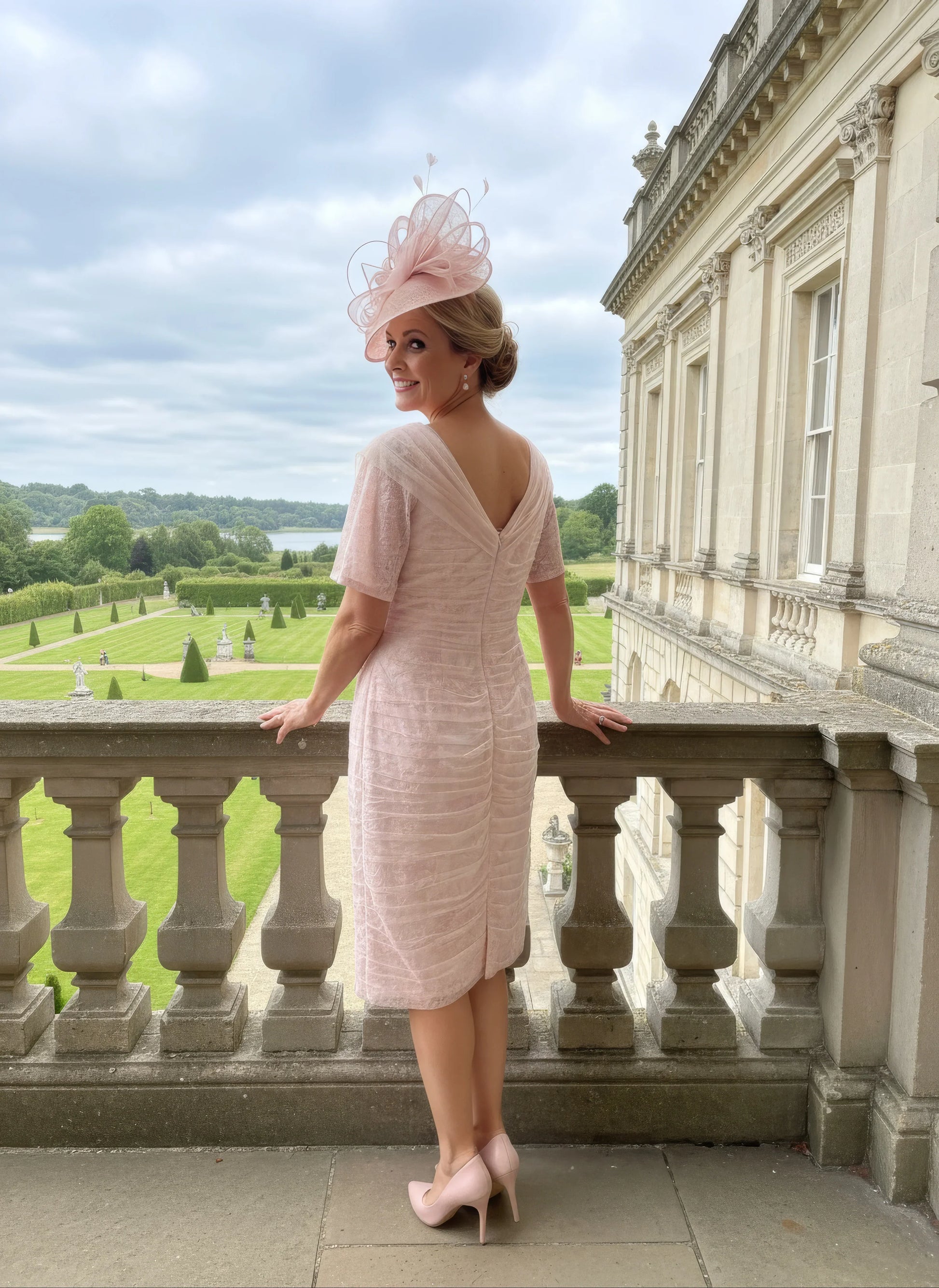 Ispirato ISA823 blush pink Mother of the bride dress