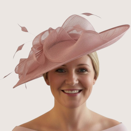 J Bees Millinery Pink Fascinator
