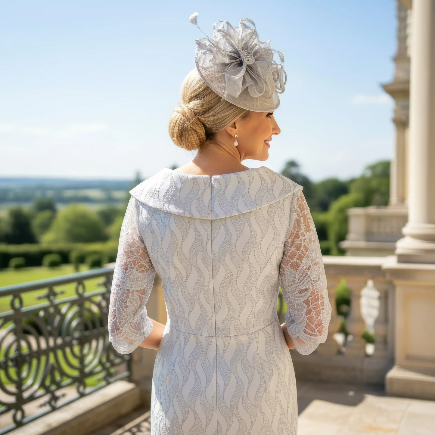 Lizabella Dress Silver 2971