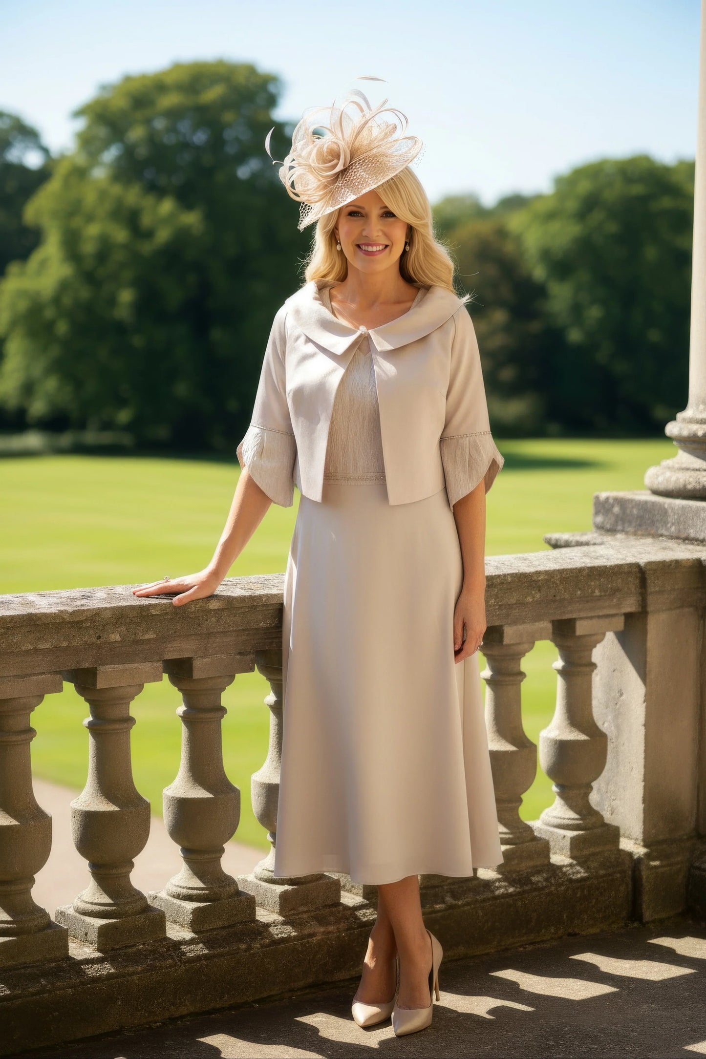 Lizabella Dress & Jacket Champagne 7195