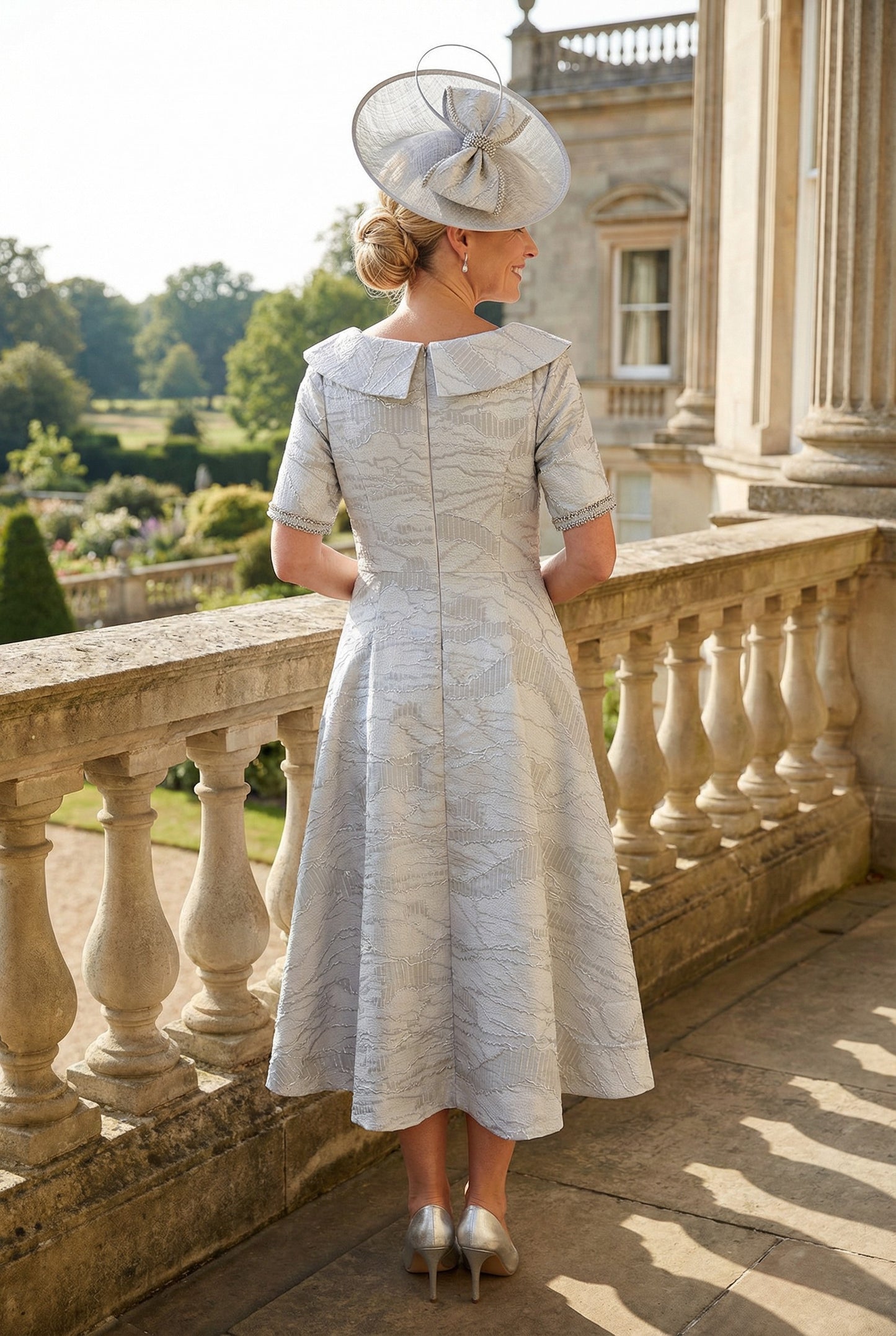 Lizabella 2984 silver Mother of the Bride Dress