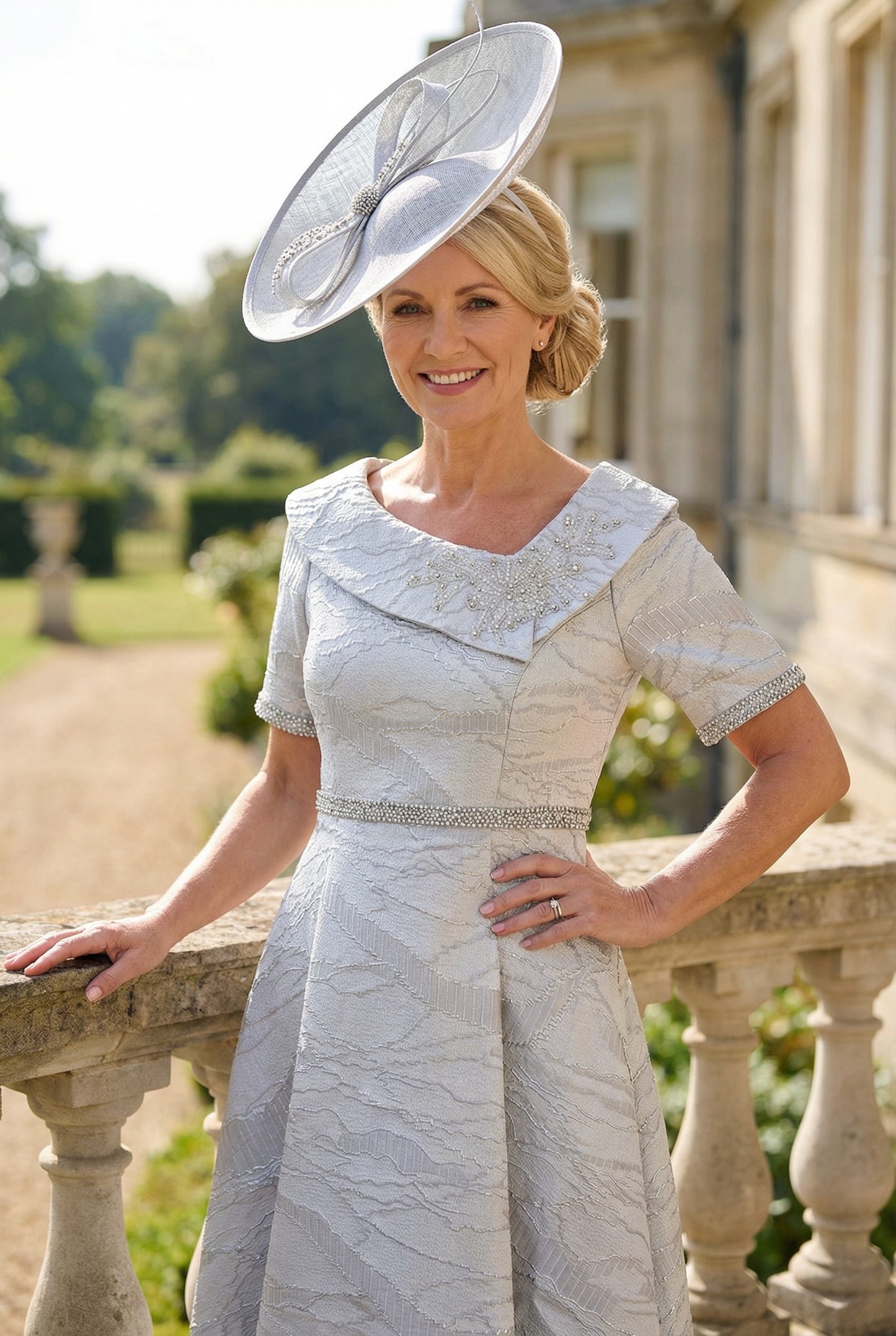 Lizabella 2984 silver Mother of the Bride Dress