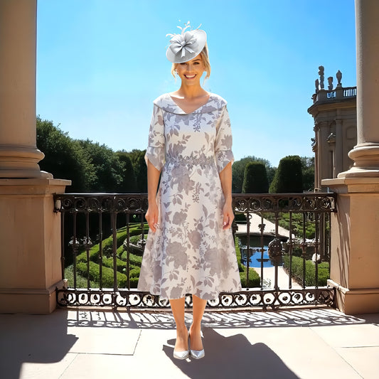 Lizabella Dress Silver 2370
