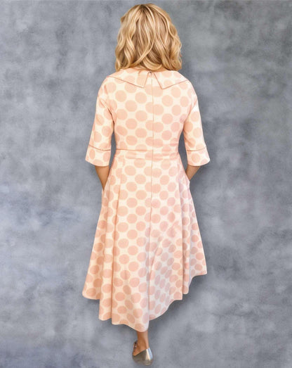 Lizabella Dress Pink spots 2269 - Signature Dress