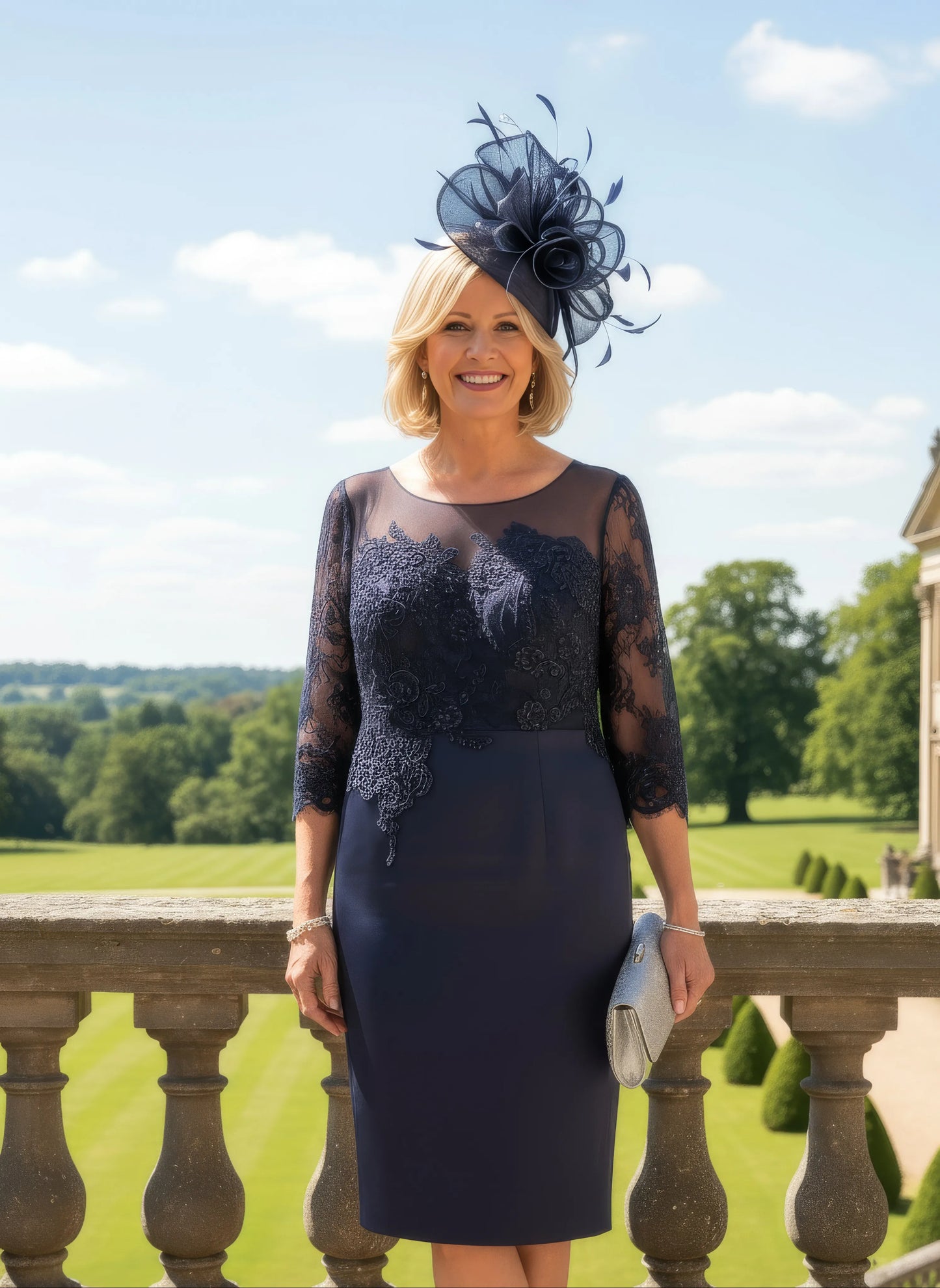 Mascara MC165106 navy mother of the bride dress - Signature dress