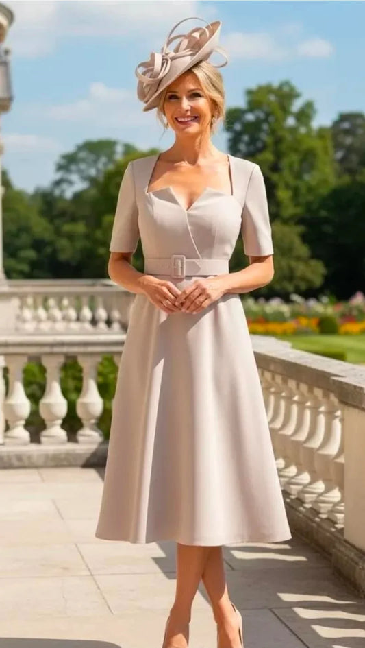 Veni Infantino Dress Taupe Tea 991152 10 Mother of the Bride