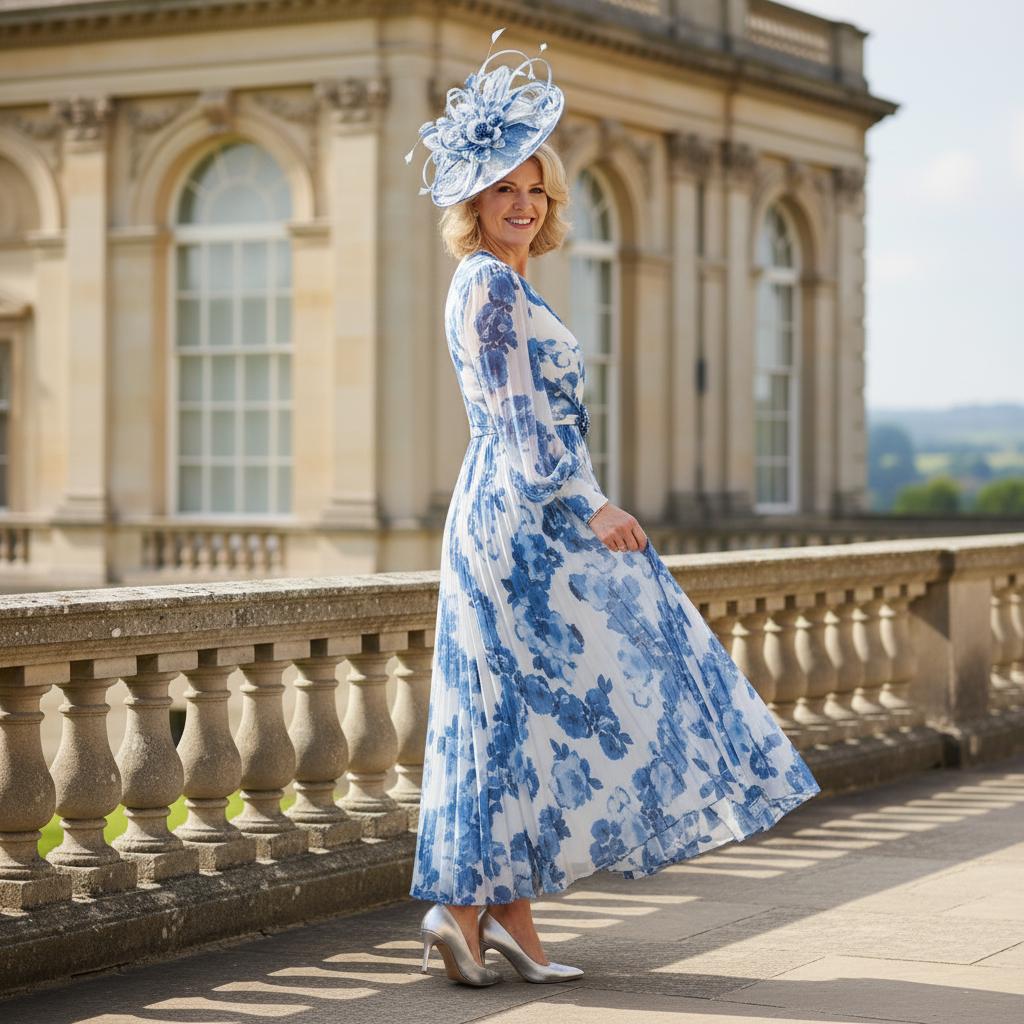 Veni Infantino 29806 full length
Blue Mother of the Bride Dress with sleeves