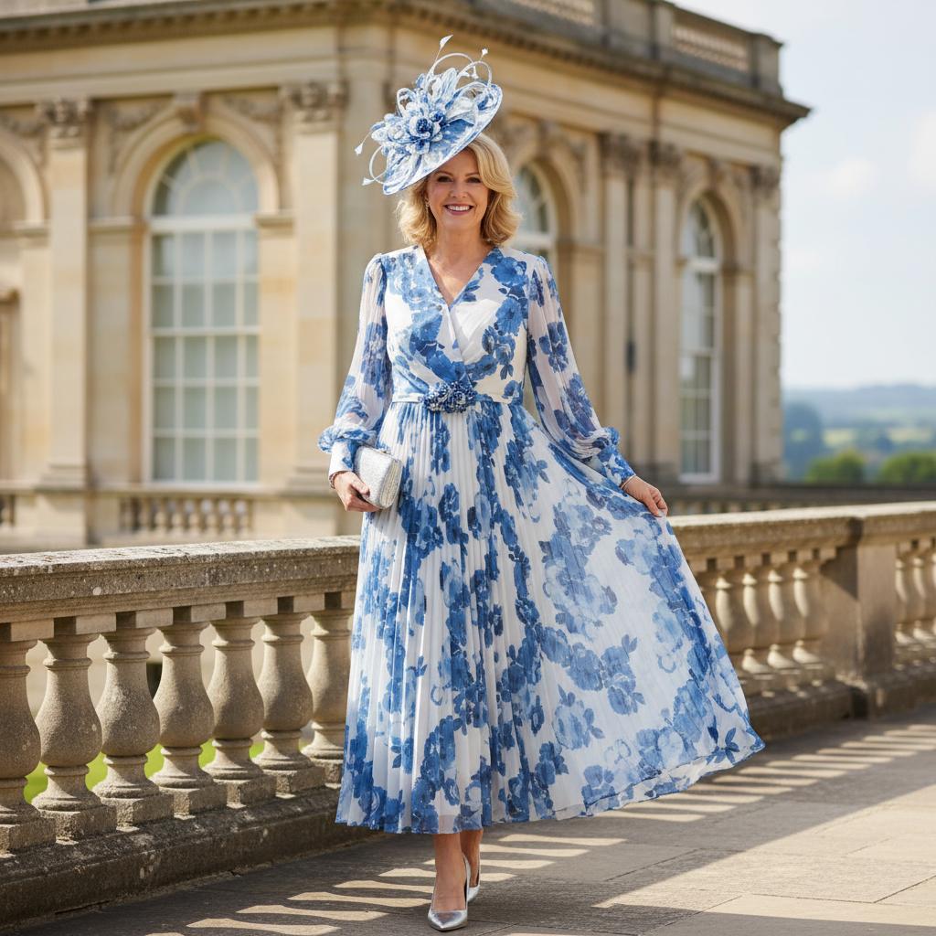 Veni Infantino 29806 full length
Blue Mother of the Bride Dress with sleeves