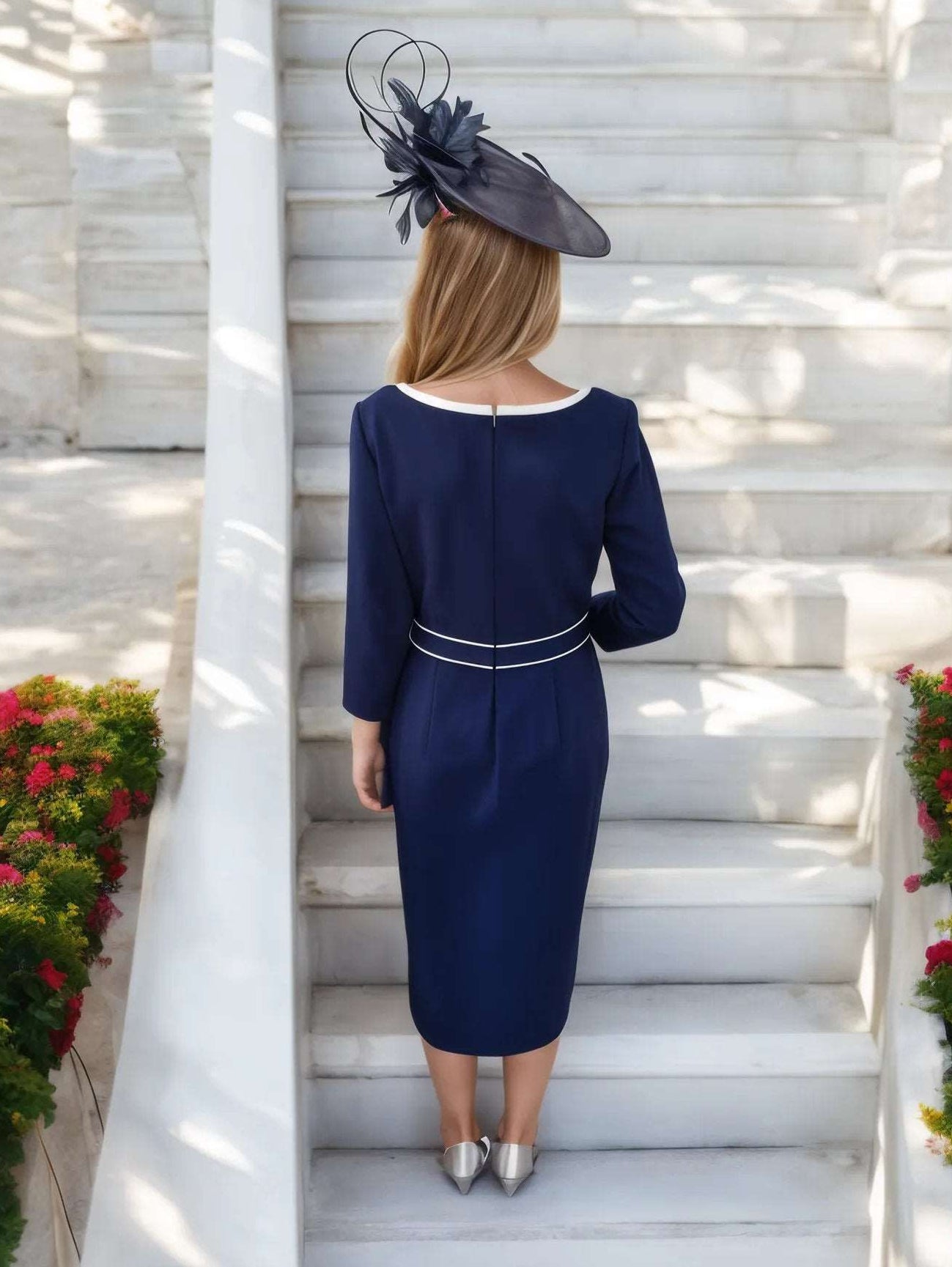 Veni Infantino Navy 991023 - Signature Dress