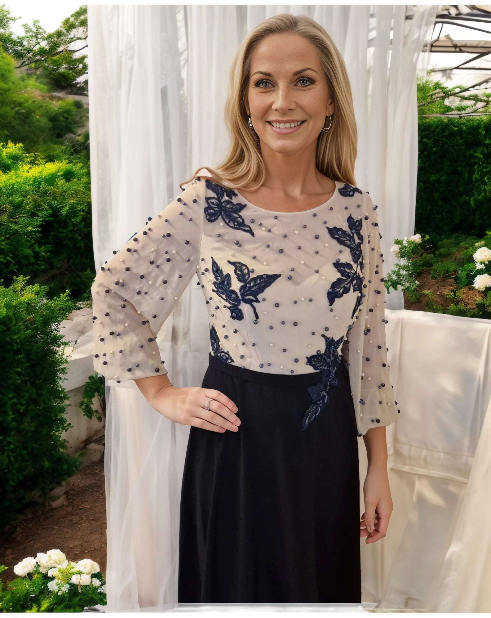 Veni Infantino Navy Champagne 991141 - Signature Dress