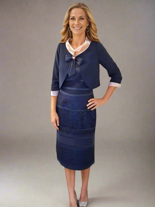 Veni Infantino Dress & Jacket Navy 991118 - Signature Dress