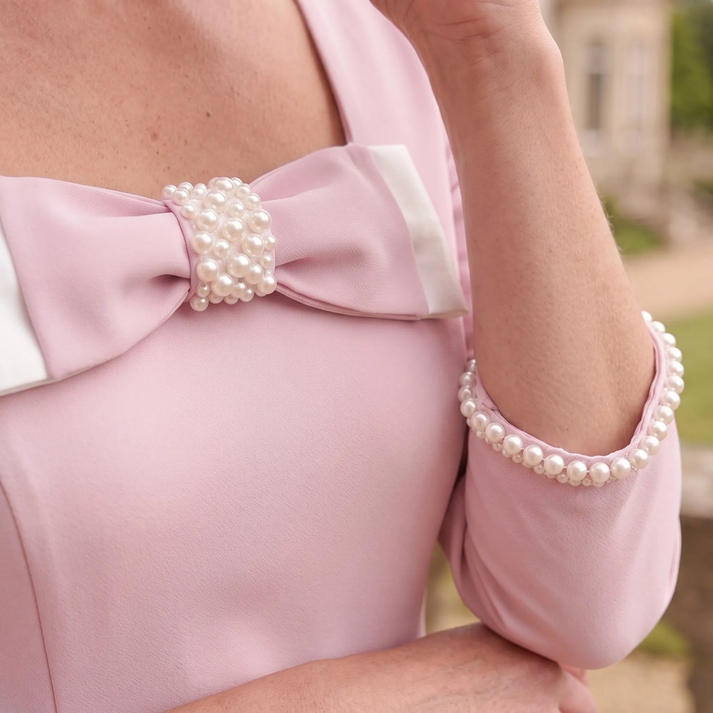 blush-pink-mother-of-the-bride-dress-lizabella-2814-bow-detail