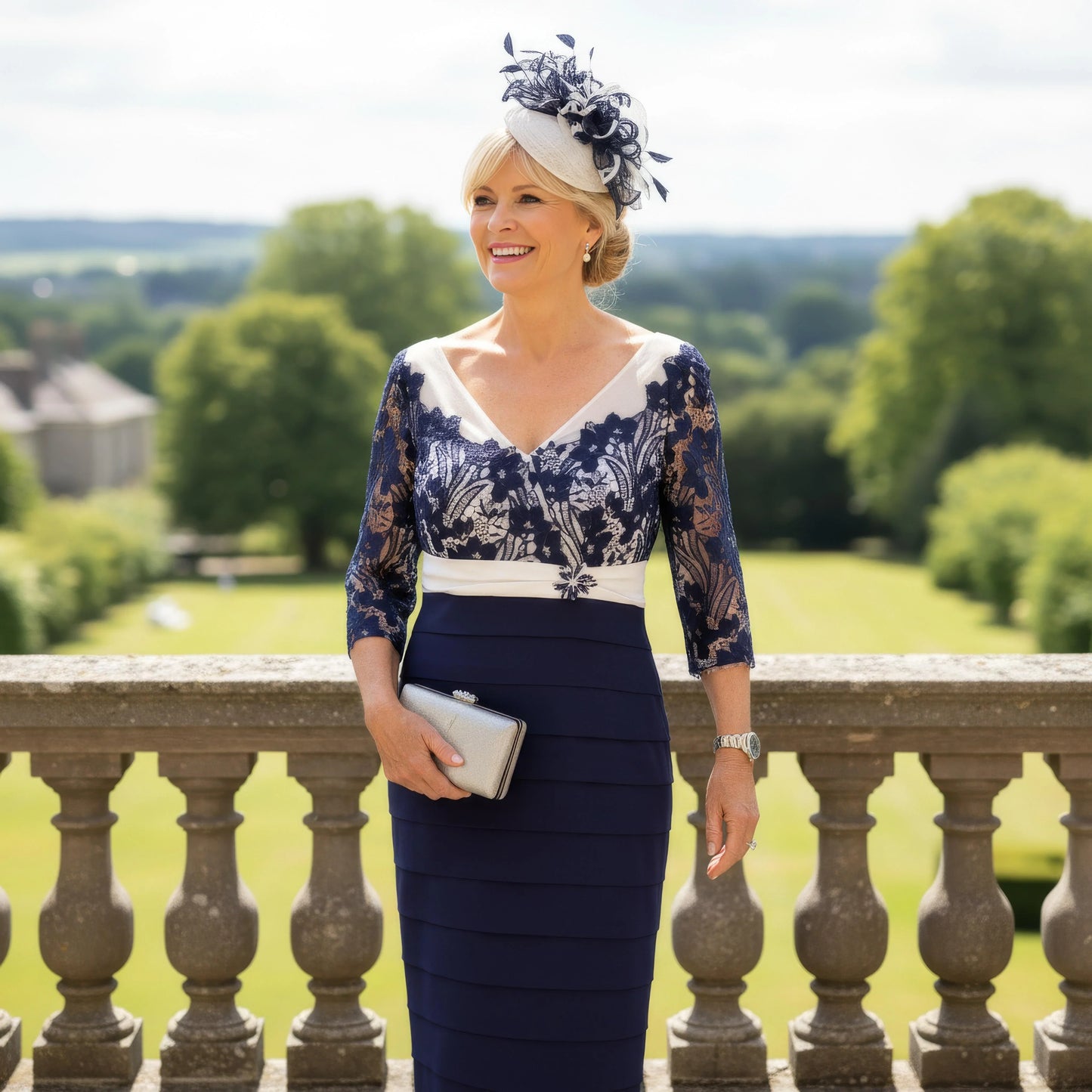 condici 71161 navy mother of the bride outfit