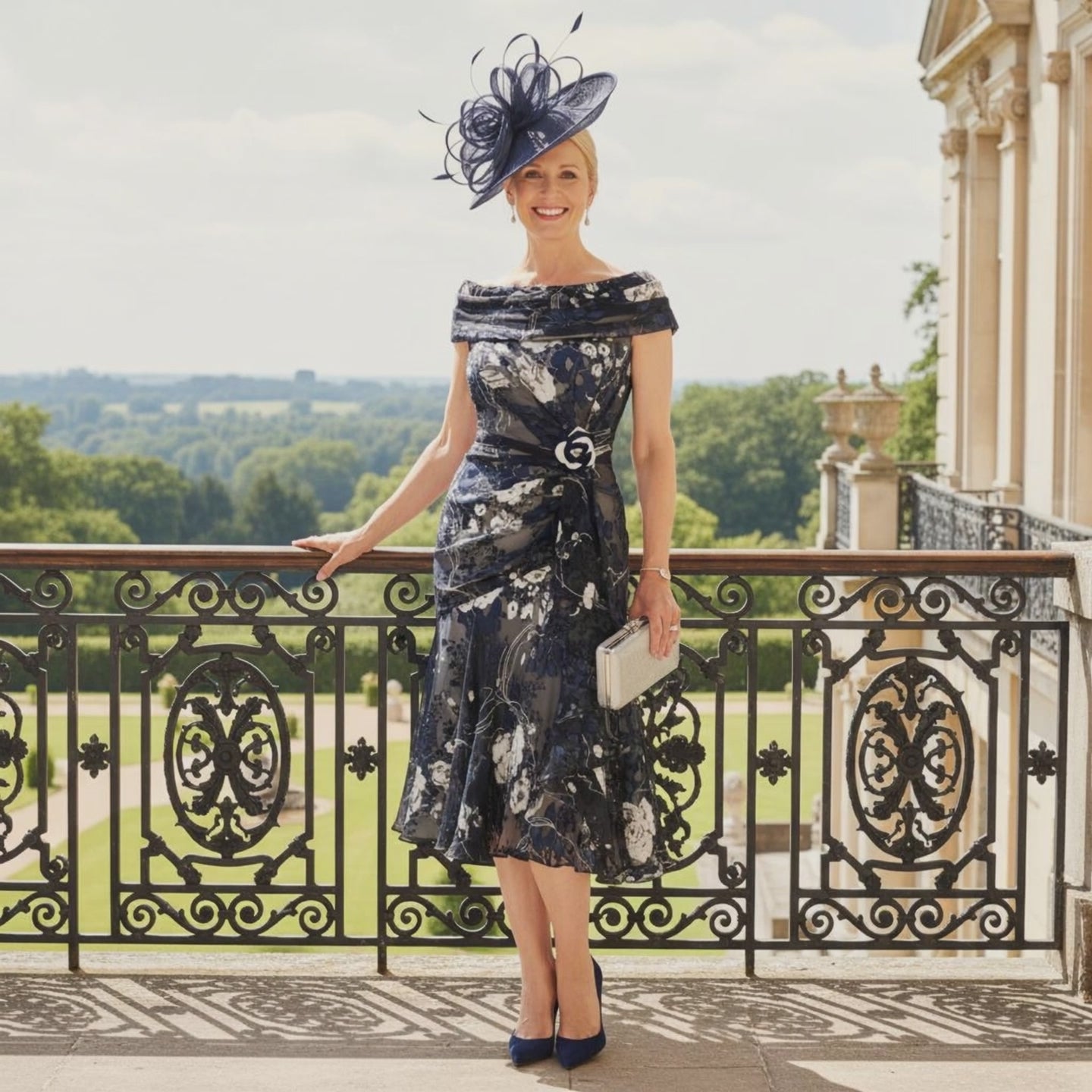 John charles navy mother of the bride dress. Signature Dress