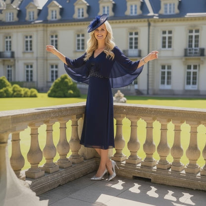 Lizabella Navy 2533 mother of the bride dress