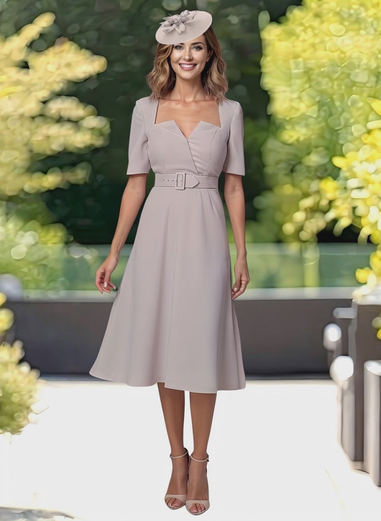 Veni Infantino Taupe Tea 991152 Mother of the bride dress