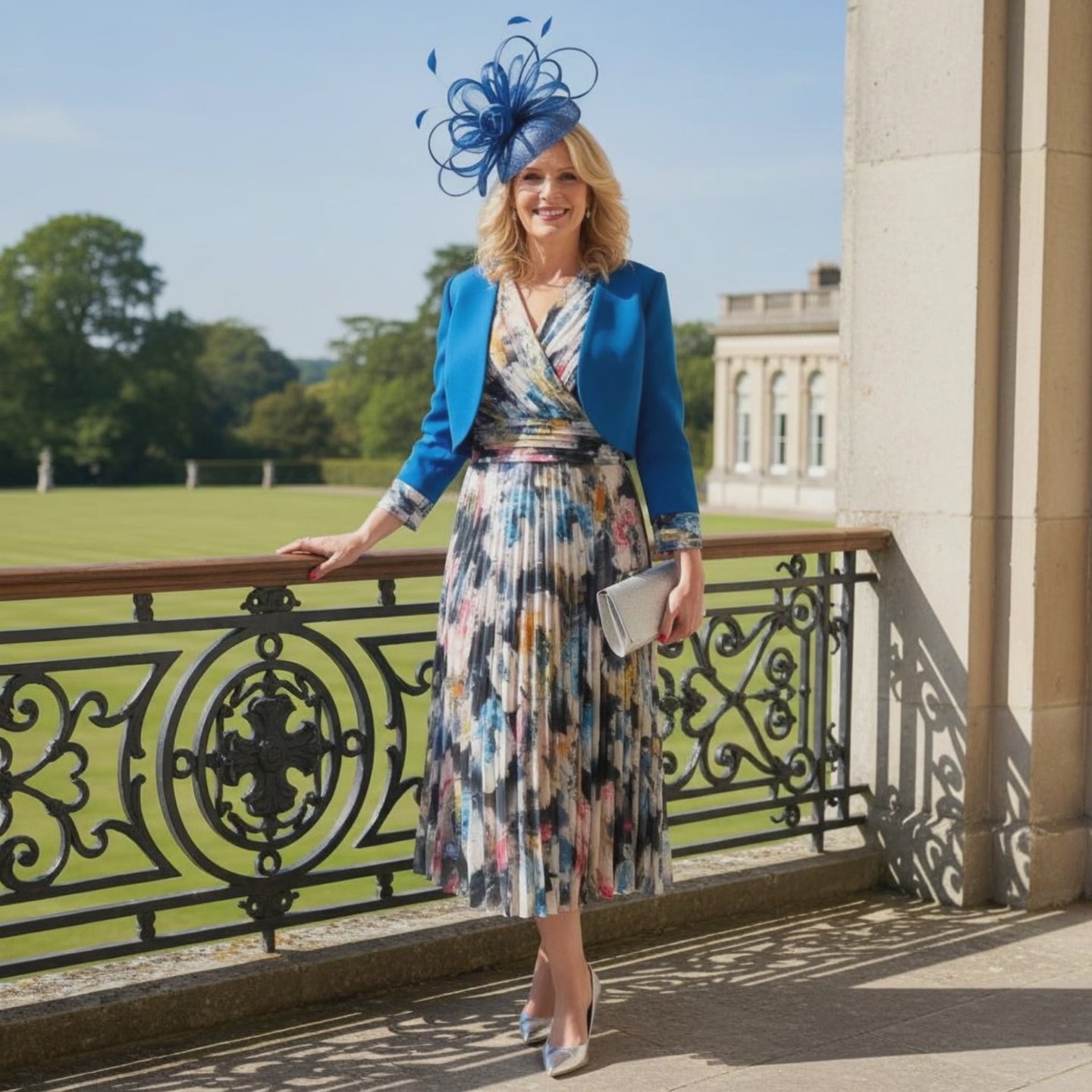 Condici 71098 Blue mother of the bride outfit