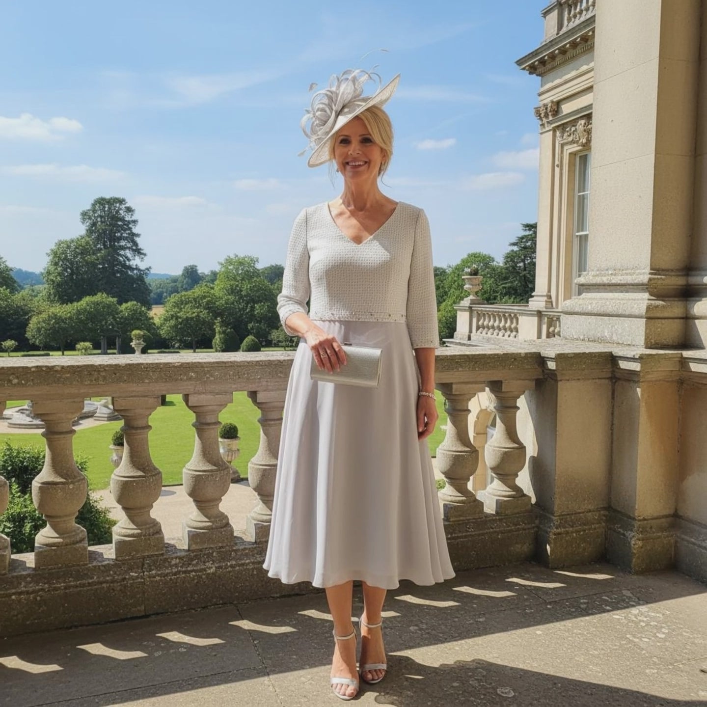 Lizabella 2350 Silver Mother of the bride Dress